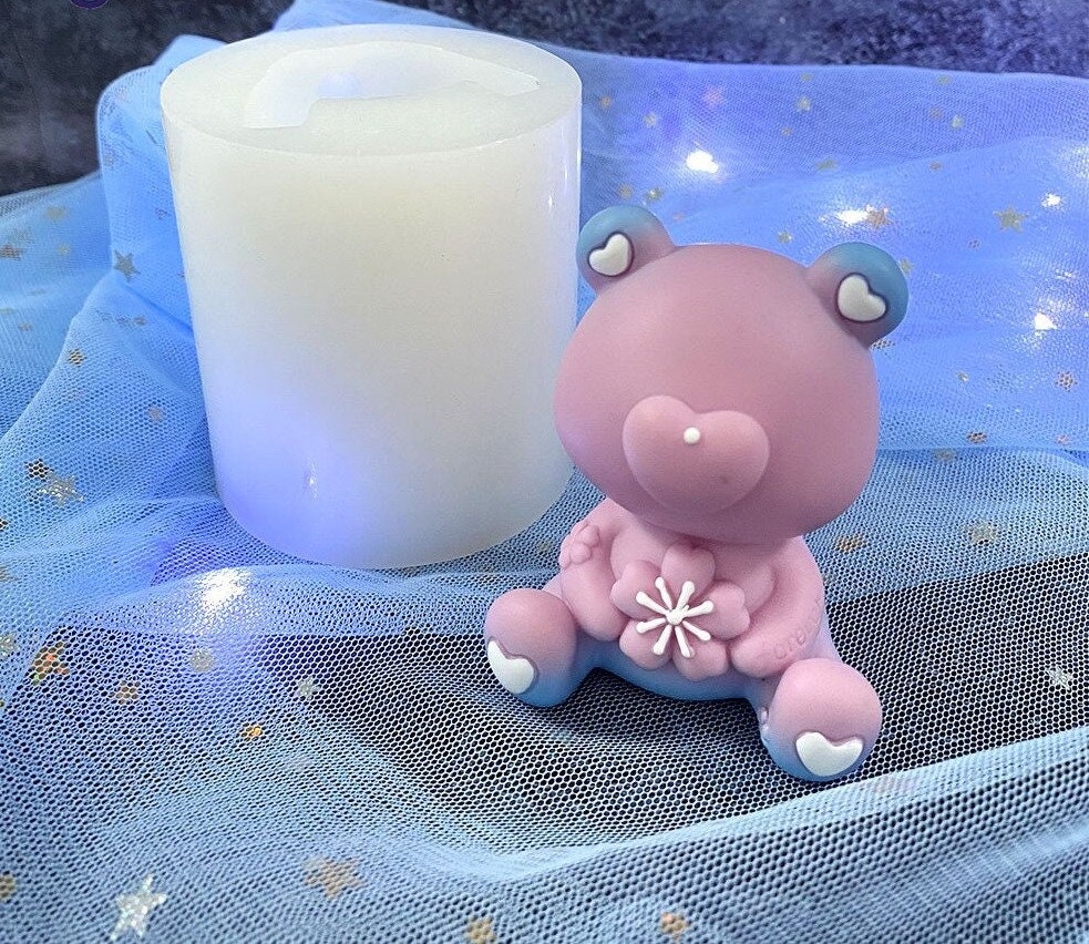 3D Sitting Bear Candle Silicone Mold for Gypsum, Candle Mould, Plaster,  Cement, Polymer Clay, Resin, Soap by Msdiysupplies -  Norway
