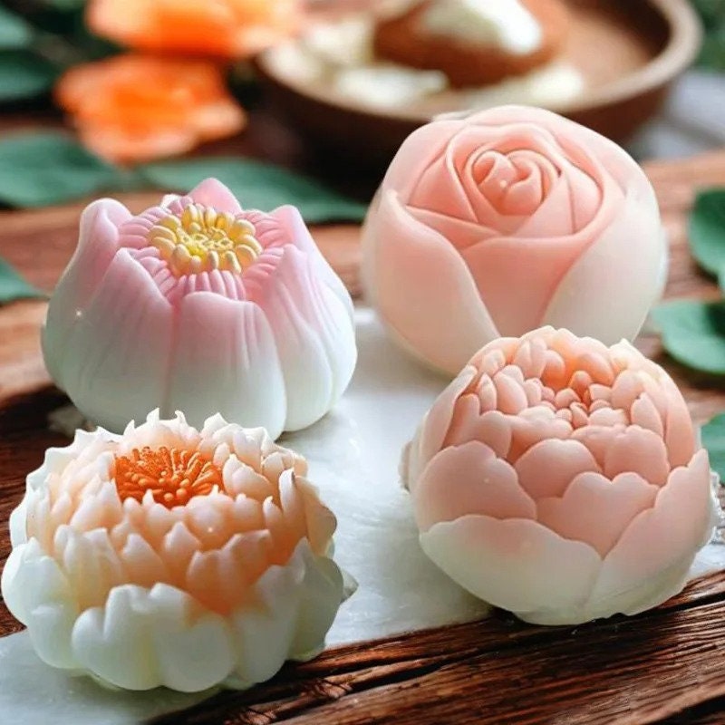 LC Beautiful Rose N083 – Stampo In Silicone Rosa Per Sapone Fai Da Te – Candela E Artigianato – Dimensioni: 5.7x7.9x2.5 Cm - 2
