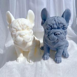 French Bulldog Candle Mold, Animal Puppies Soy Wax Silicone Mould, Puppy Dog Lover Home Decor Candle Mold