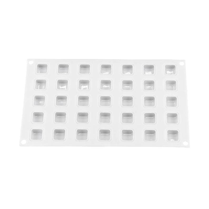 5ml 35 Mini Cavity Square Shaped Silicone Cake Mold Baking Etsy
