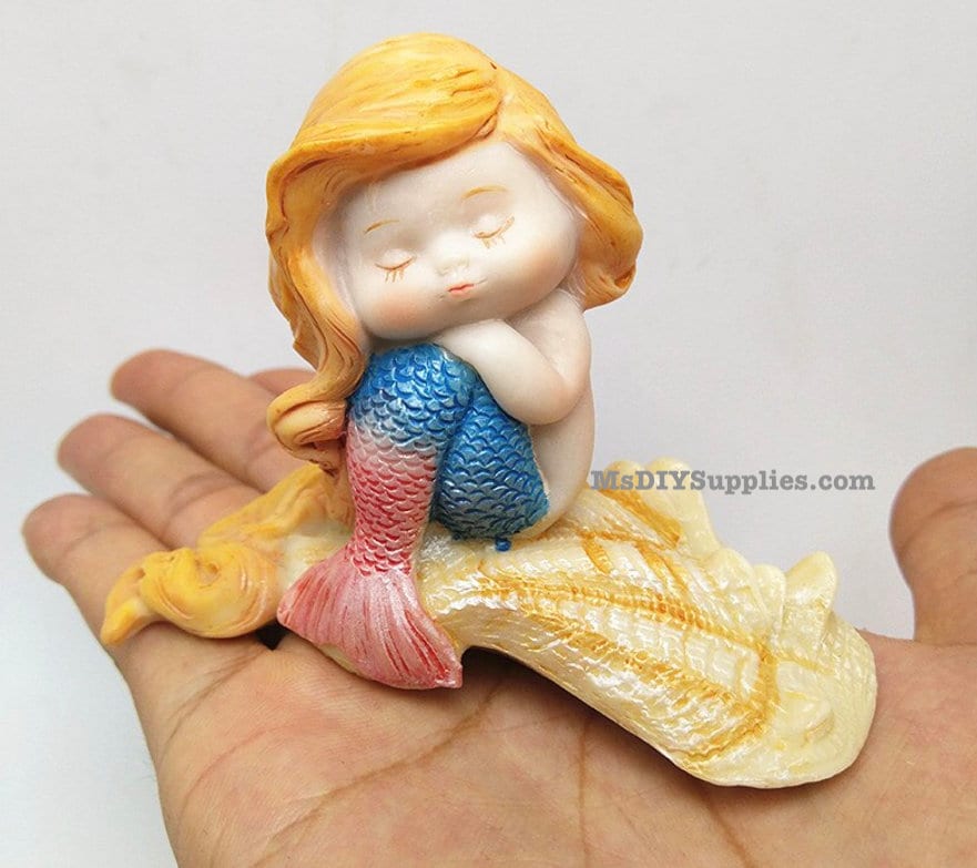 3D Cute Mermaid Silicone Mold Casting