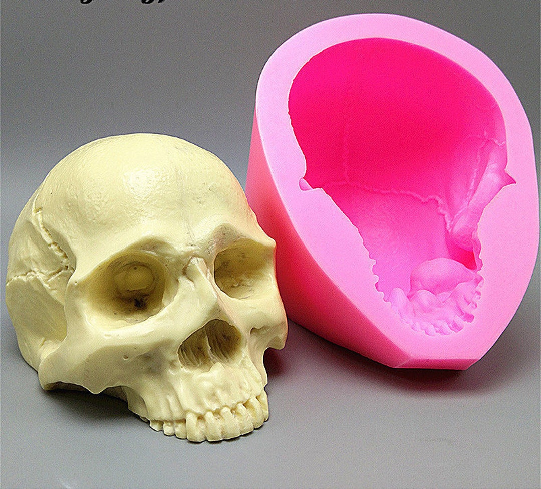 Silicone Skull Mold 3D (4 Cavity) - BeScented Soap and Candle