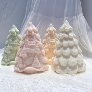 Christmas Tree Silicone Candle Mold: 15cm Holiday Decor