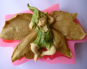 3D Baby Elf Gypsum, Fondant, Plaster, Epoxy Resin Silicone Mold Casting