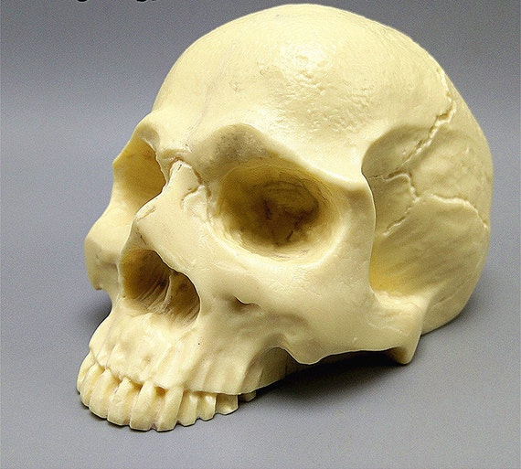 Silicone Mold - Woman Bodies Skull 3D 75mm - for Making Soaps, Candles and Figurines