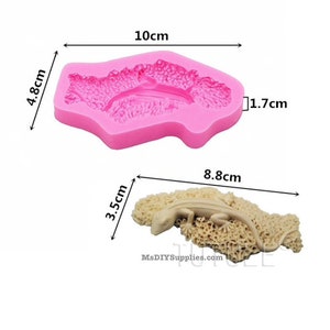 Gecko Lizard  Silicone Mold - Metal, Fondant, Polymer Clay, Resin, Chocolate Mold by MsDIYSupplies