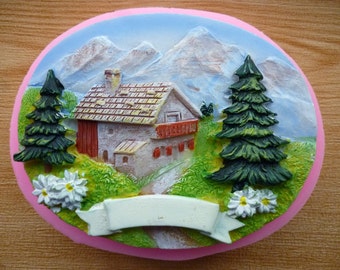 3D Scenery Silicone Mold Fondant Cake Mold Chocolate Mold Soap Candle Mold Lollipop Cabochon Clay Mold
