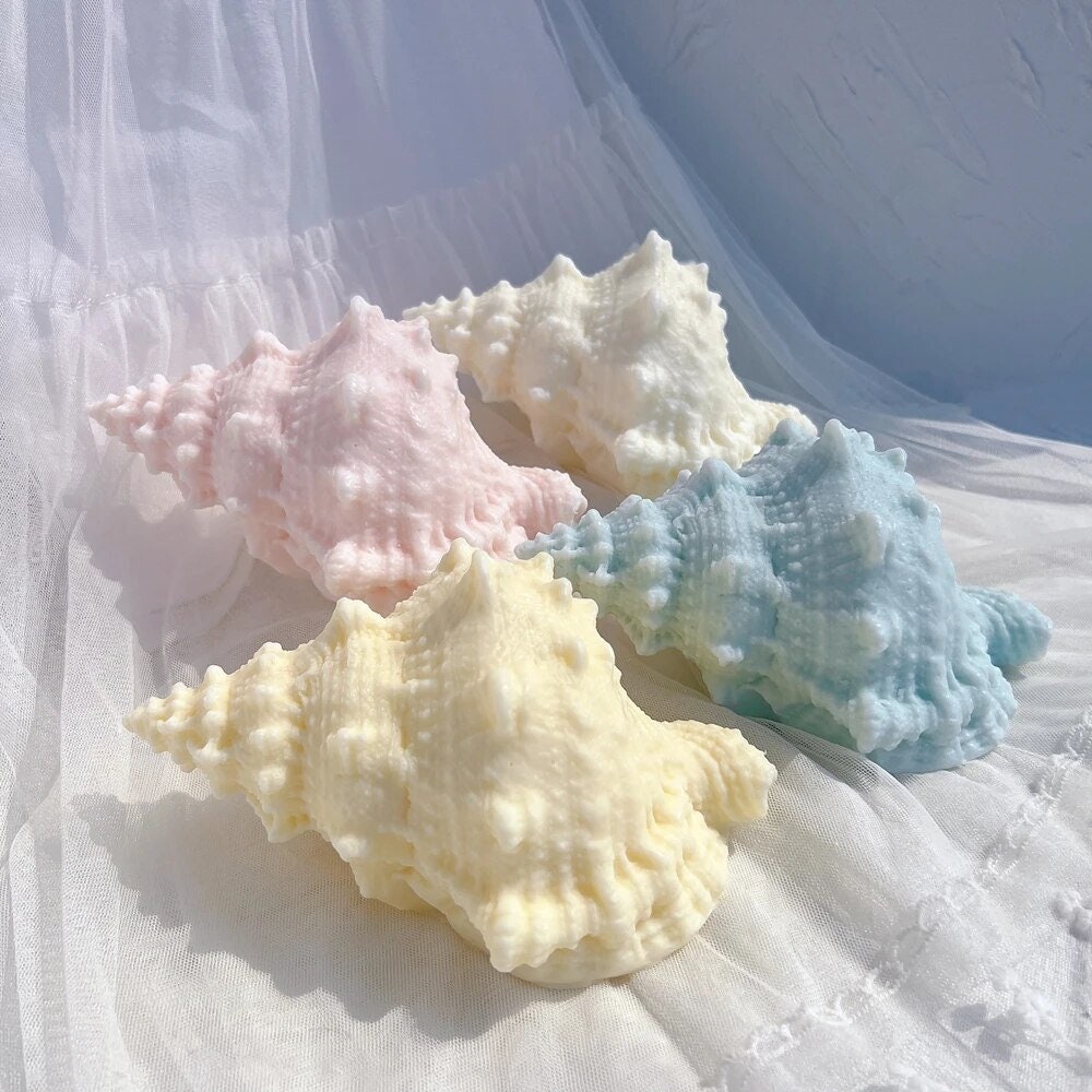Shiyou-2 Pack Large 5.9 Inch Conch Silicone Molds, Seashell...