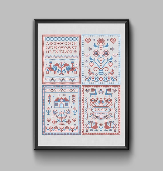 contemporary-danish-cross-stitch-design : Danish Handcraft