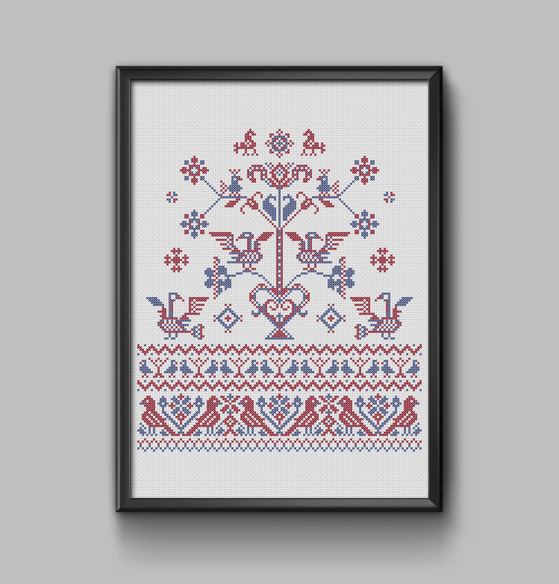 Zealand Birds - Traditional Danish Folk Embroidery Sampler Pdf