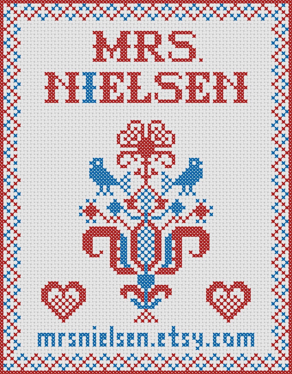 Zealand Birds - Traditional Danish Folk Embroidery Sampler Pdf