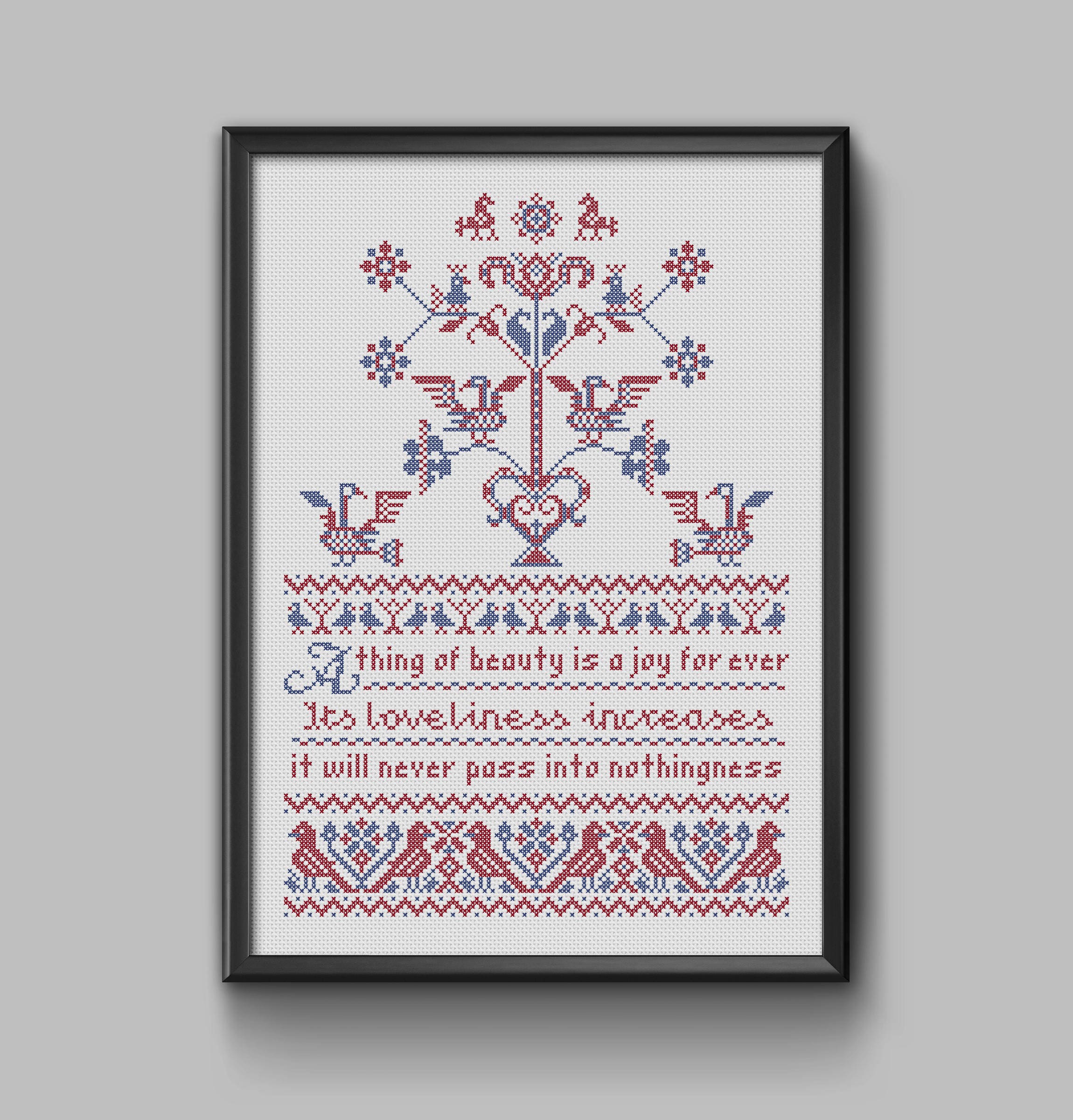 Zealand Birds - Traditional Danish Folk Embroidery Sampler Pdf