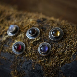 Sterling Silber und Ihre Wahl von Edelstein fadenlosen Push-Fit-Top oder Bioflex Labret