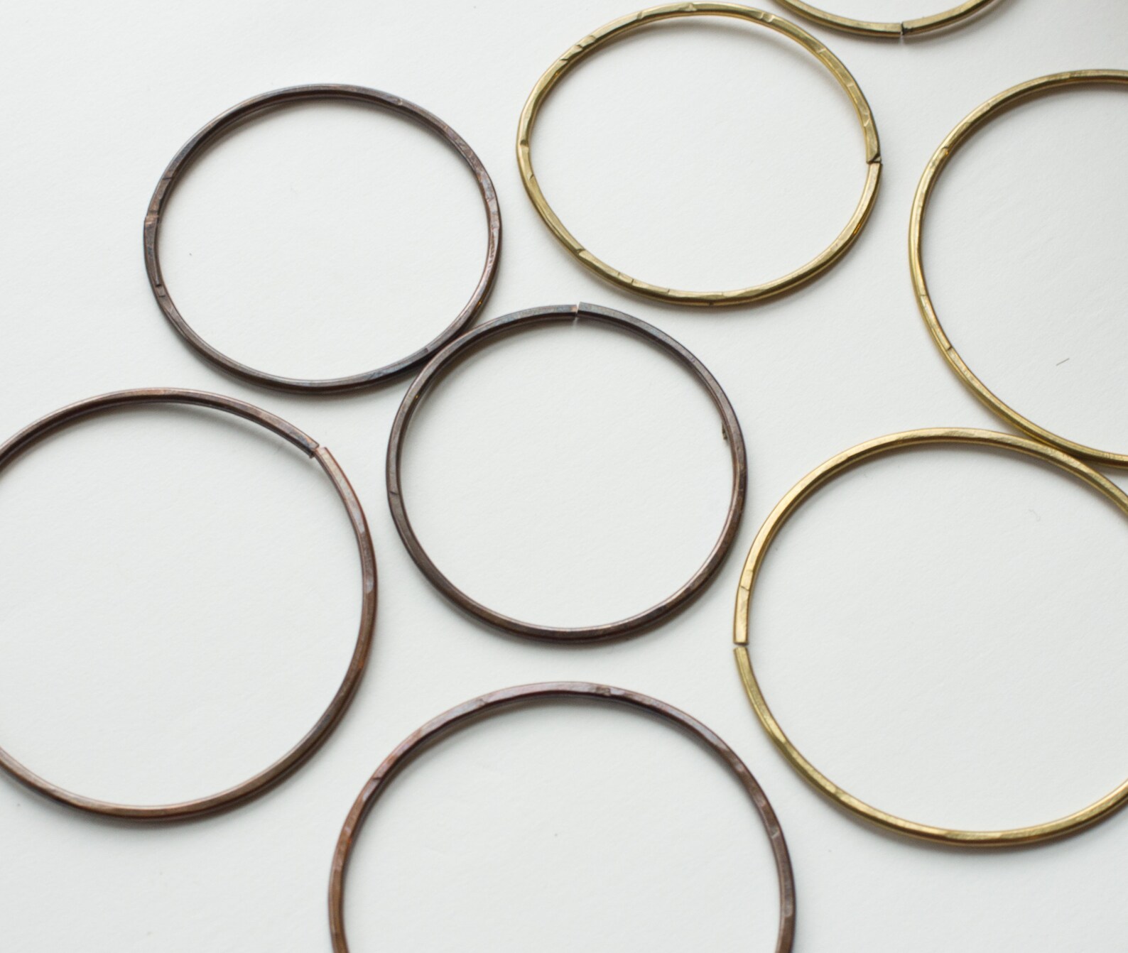 Brass Gold Hoops Hoop Gauges Earweights 12g 2mm Wire 40mm Etsy