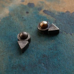 Sterling silver push in labret stud bioflex medusa philtrum tragus nose piercing  1.2mm 1.6mm 16g 14g oxidized arrow