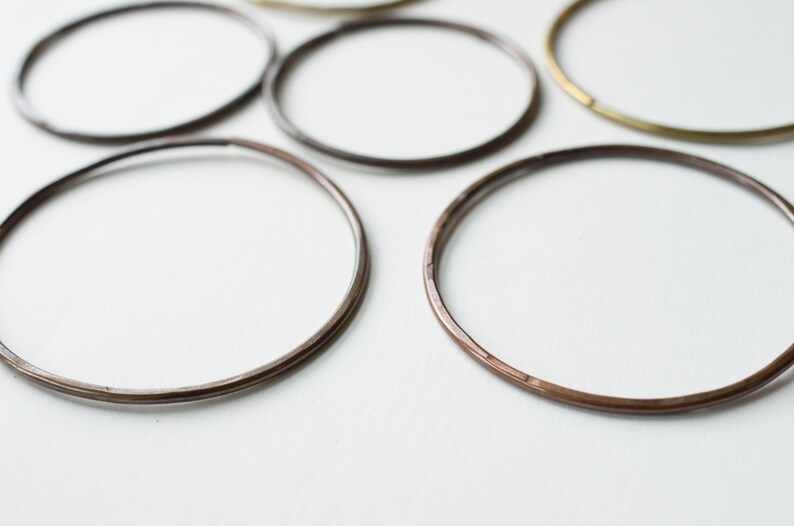 Brass Gold Hoops Hoop Gauges Earweights 12g 2mm Wire 40mm Etsy