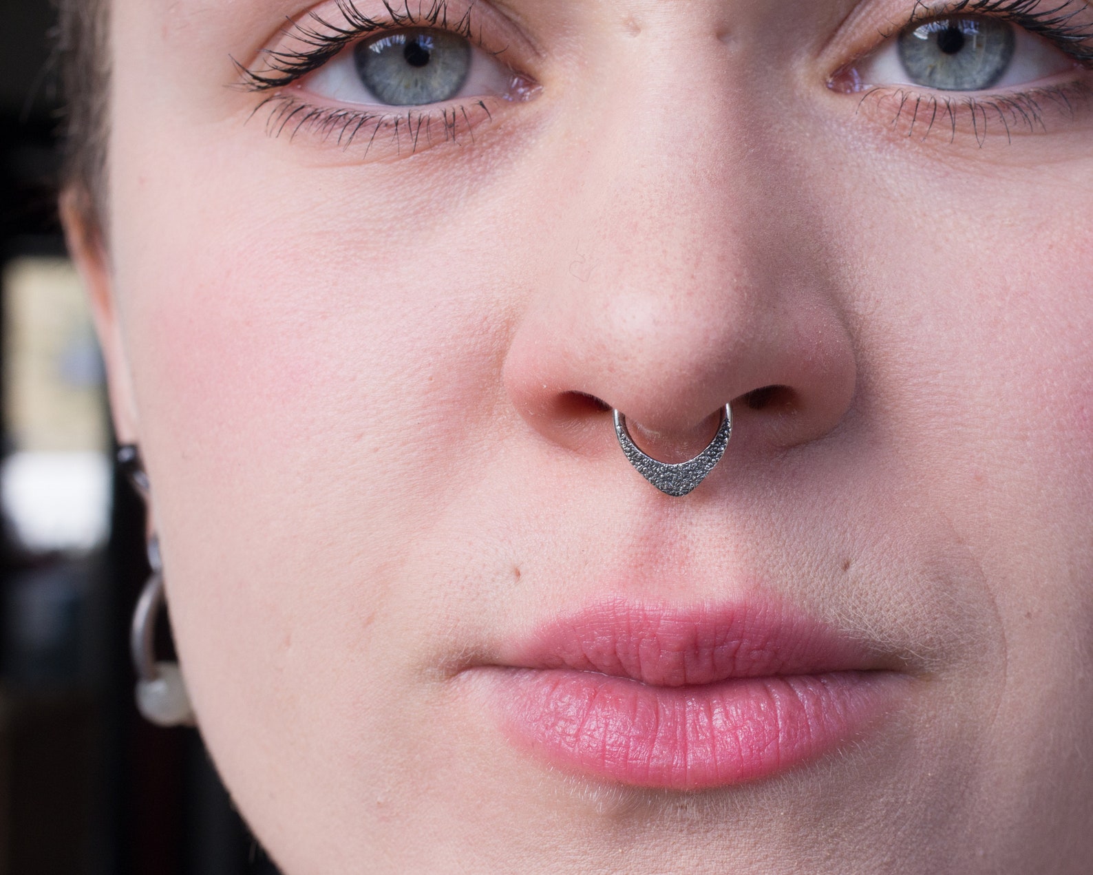 Sterling Silver Septum Ring 1.6mm 14g 1.2mm 16g Teardrop Etsy
