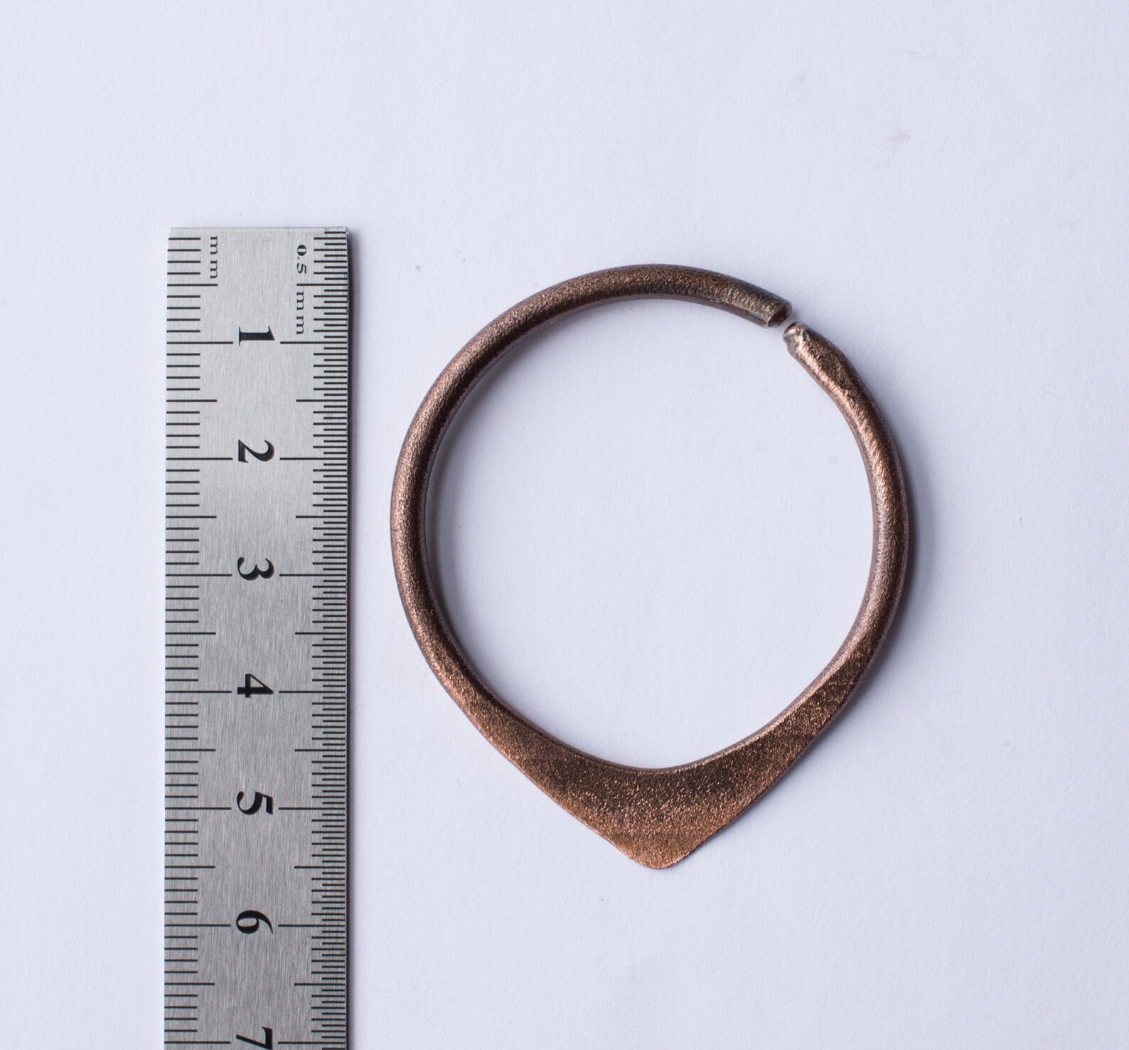 Copper Hoops Gauges Earweights 10g 2.5mm 8g 3mm Teardrop Etsy