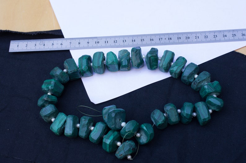 malachite and copper hoop ear weights gauges 12g 2mm or 8g 3mm thickness image 6