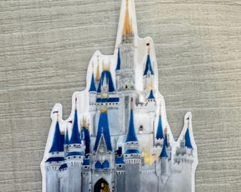 Cinderella Castle Sticker: Handmade Matte Die-Cut | Magical | Fairytale