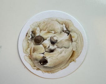 Chocolate Chip Cookie Sticker | Food | Chef | Watercolor | Illustration | Hand Drawn