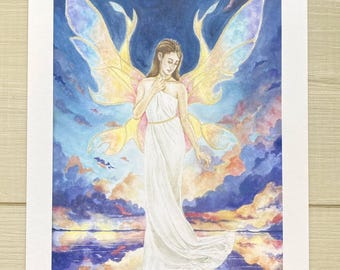 Rainbow Fairy Print | Fae | Magic | Sky | Fantasy | Art | Court | Sea | Painting