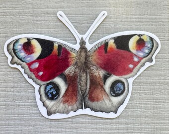 Watercolor Butterfly Sticker: Colorful Insect Art (2.5")