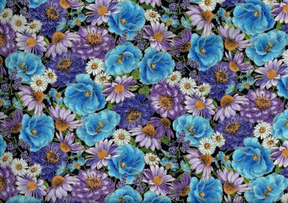 Cottage Grove Wild Flowers Fabric Chong A Hwang For Timeless Etsy