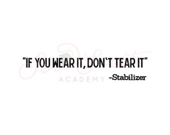 Stabilizer Quote Download, Embroidery Stabilizer Quote, Stabilizer Quote PNG, Mug Tumbler Designs, DIGITAL File SVG
