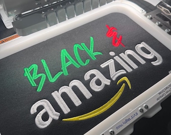 Black and Amazing Embroidery Files, African, Black History, This is NOT a finished item. File ONLY.