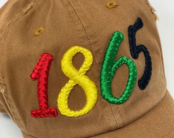 1865 Culture, Dad Hat Baseball Cap Embroidered, Juneteenth, Puff Embroidery Hat