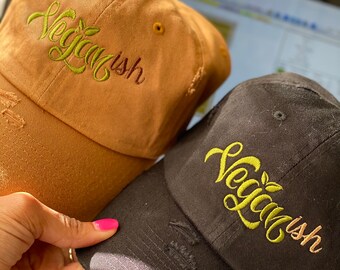 Baseball Hat, Dad Hat, Veganish, Baseball Cap Women, Vintage Distressed, Dad Hat