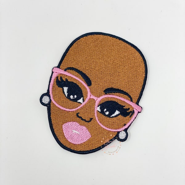 Awareness Face Patch Embroidery file, Cancer Awareness Patch file, Breast Cancer Awareness, This is NOT a finished patch. File ONLY.