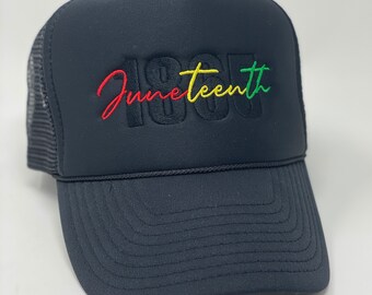 Culture, Trucker Dad Hat Baseball Cap Embroidered, Juneteenth, 1865