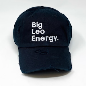 Zodiac Hat, Vintage Distressed, Big Pisces Energy Zodiac Sign Embroidered Unisex Baseball Cap, Astrology