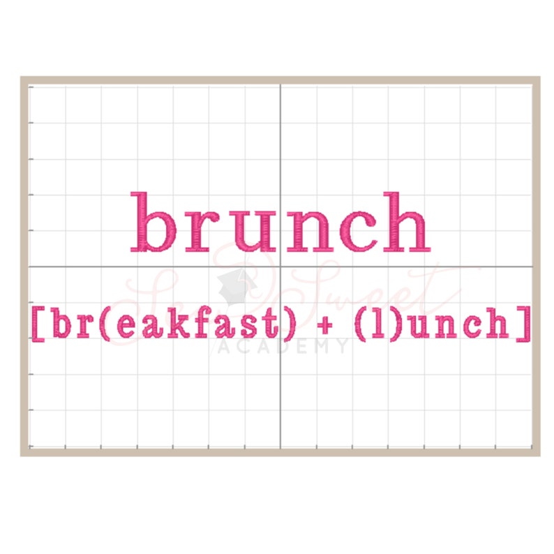 Brunch Embroidery Sweatshirt main image 0