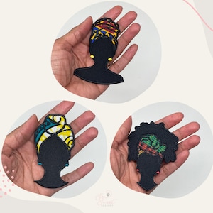 Bundle Applique Patch Files, Turban Patch, Black History, African American Woman Patch, Ankara. This is NOT a finished patch. File ONLY.
