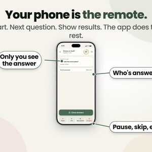 Baby Shower Games on TV, Guests Play Using Phones, 12 Games, Virtual Friendly imagen 11