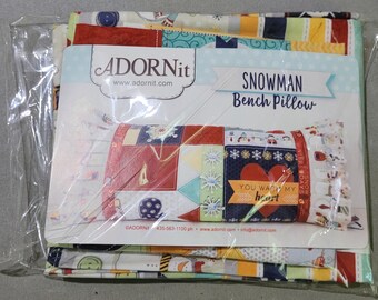 Snowman Bench pillow kit