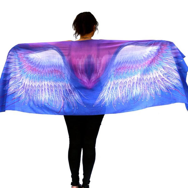 Adler Flügel Schal, Violett & Blau, Australisches Design