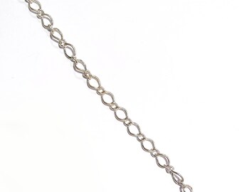 1 m beading Shiny Diamond Cut 1.5mm Royal Blue Curved Color Chain Flat Curb Supply for DIY jewellery necklace 145SF