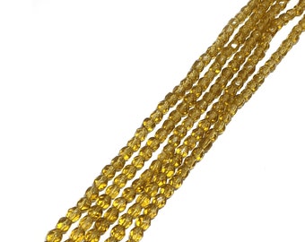 4 mm wunderschöne olivfarbene runde 4 mm facettierte tschechische Glasperlen, 10 Stränge (x 1000 Perlen), wunderschöne Perlen