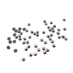 Stunning SS12 (3.12mm) Swarovski Crystal AB Silver-Foiled Hotfix Xilion Rose (2038) Swarovski Crystal Hotfix, x55 pieces