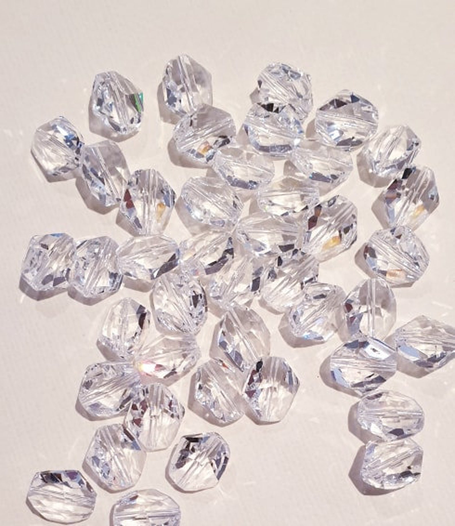 10x9mm Cosmic Bead Swarovski Crystal Clear Crystal Centre | Etsy