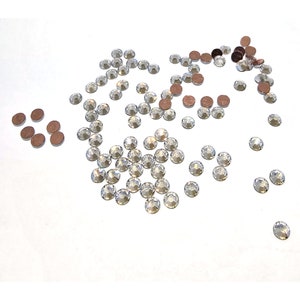 SS16 4mm, SS20 5mm or SS34 7mm Swarovski Crystal Moonlight Silver-Foiled Hotfix Xilion Rose (2038) Swarovski Crystal Hotfix, x100 pieces