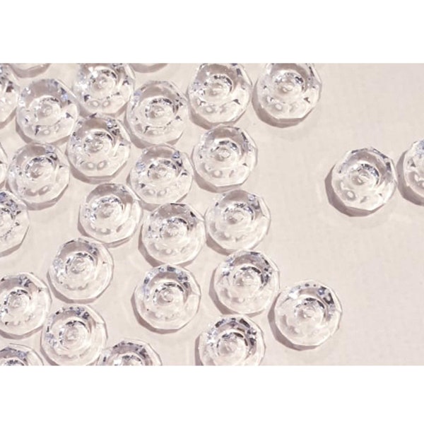 Swarovski Crystal Donut Ring Beads, 8x3.5mm, Clear Crystals, Centre Drill (Code 5139) x5 or x10 beads