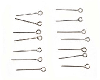 Fabulous 16mm Bronze Plated Eyepins (x20) OR 20mm Silver Plated Eyepins (x40)