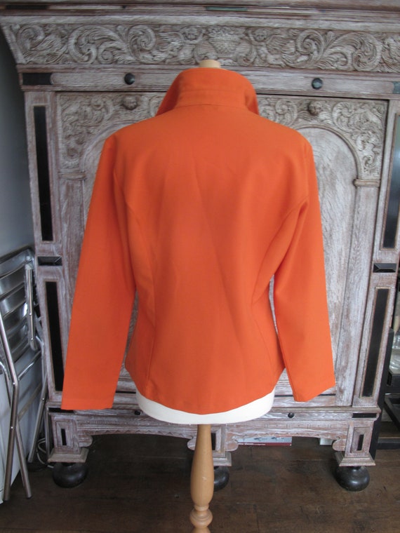 Vintage Windcheater, Orange Jacket by Benetton, Size Medium