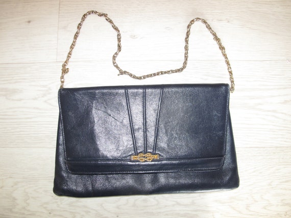 Jane Shilton Shoulder Clutch Bag Navy Etsy