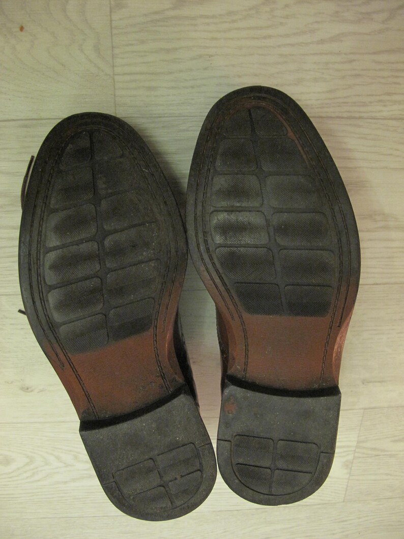 Stead & Simpson classic men's wingtip brogues, brown leather size UK 8 image 5